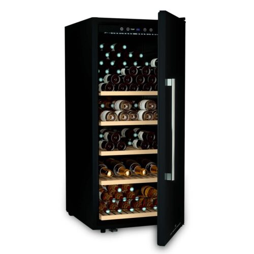 Racitor de vinuri, 140 sticle, LES PETITS CHAMPS, CAVV140, negru