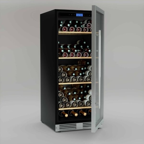 Racitor de vinuri, 160 sticle, LES PETITS CHAMPS, CAVCE160, inox