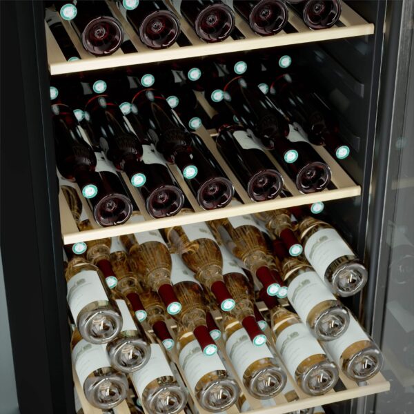 Racitor de vinuri, 160 sticle, LES PETITS CHAMPS, CAVCE160, inox