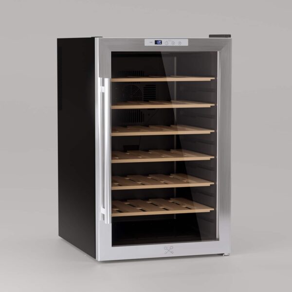 Racitor de vinuri, 28 sticle, LES PETITS CHAMPS, CAVC28, inox