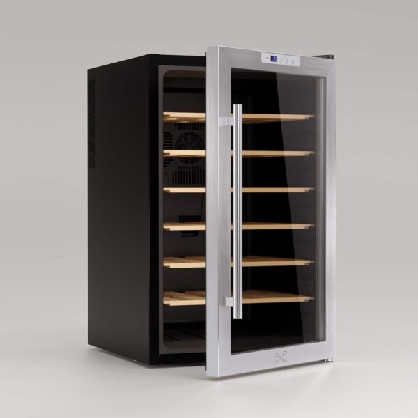 Racitor de vinuri, 28 sticle, LES PETITS CHAMPS, CAVC28, inox