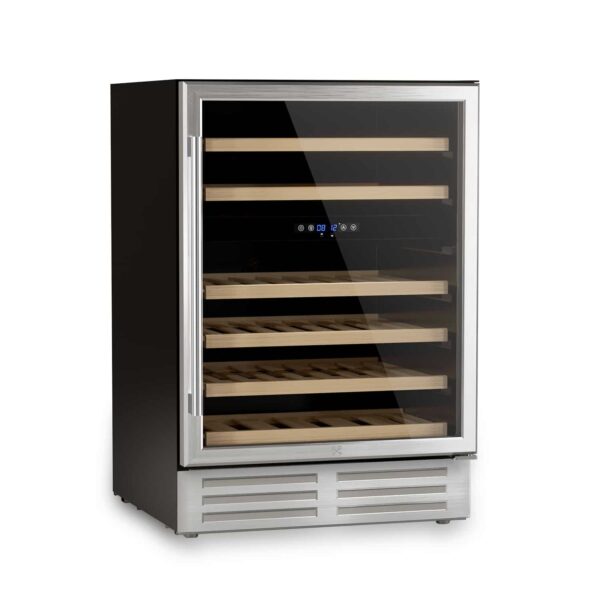 Racitor de vinuri Dual Zone, 46 sticle, LES PETITS CHAMPS, CAVCED46, inox