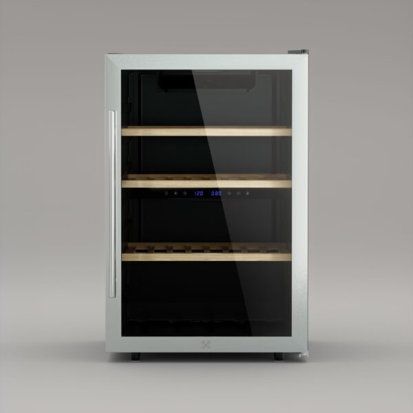 Racitor de vinuri Dual Zone, 62 sticle, LES PETITS CHAMPS, CAVCD62, inox
