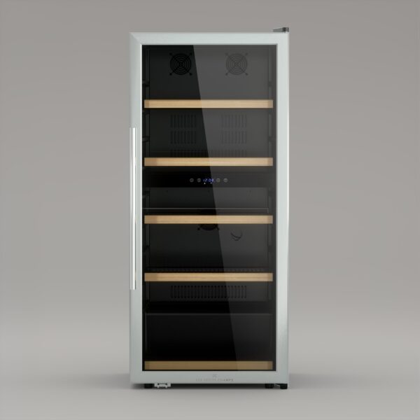 Racitor de vinuri Dual Zone, 91 sticle, LES PETITS CHAMPS, CAVCD91, inox