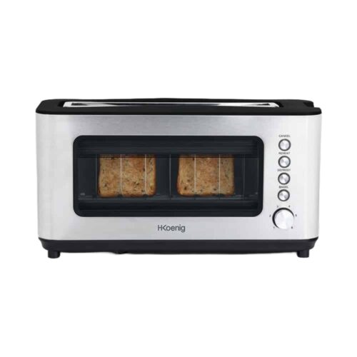 Prajitor de paine, H.Koenig, VIEW7, 2 felii, 1200 W, inox