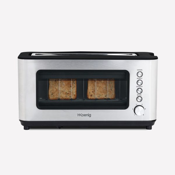 toaster paine vedere transparenta sticla 2 felii