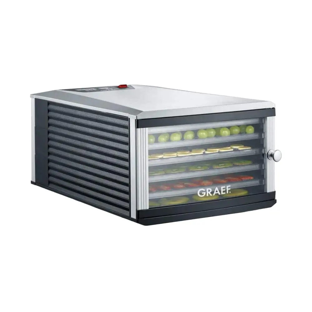 Deshidrator alimentar Graef DA506, negru, cu finisaje premium.