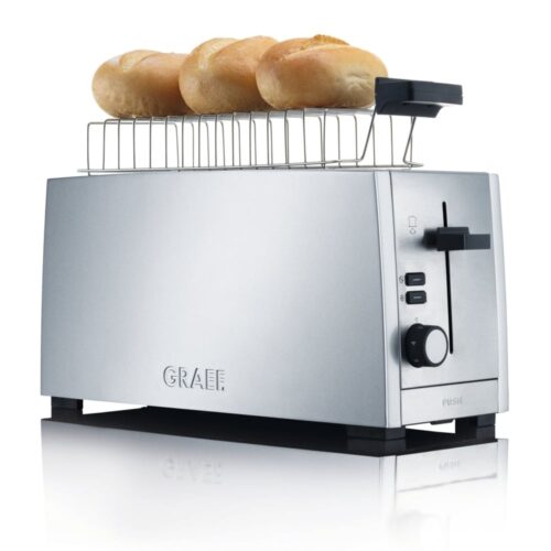 Prajitor de paine, Graef, TO100, 4 felii, 1380 W, inox