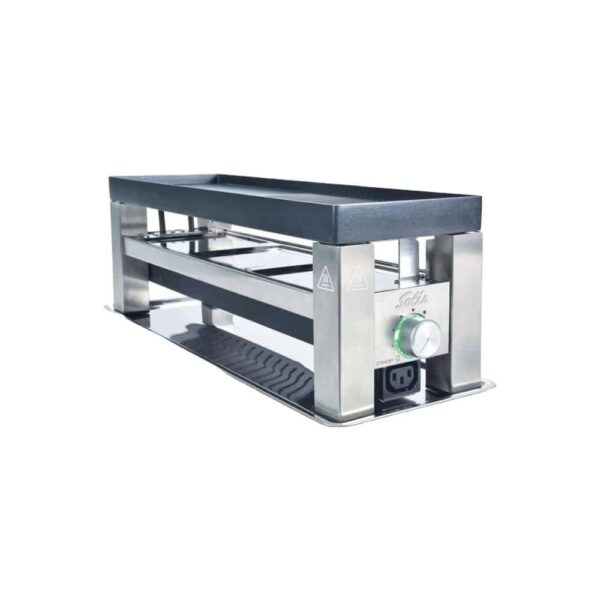 Plita grill si raclette, Solis, 790, 650 W, 6 persoane, inox