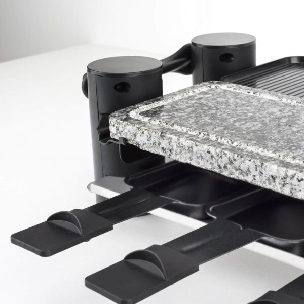 Plita grill si raclette, H.Koenig, RP360, 1200 W, 8 persoane, negru
