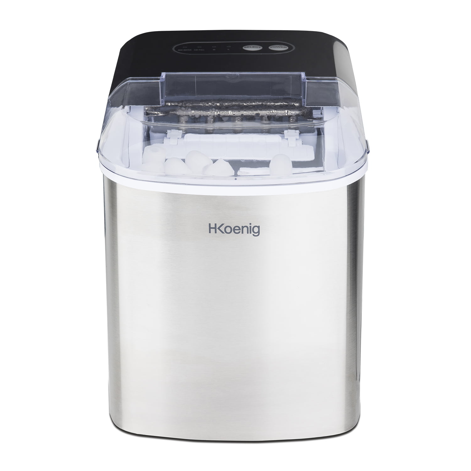 Masina de facut gheata cuburi, H.Koenig, ICEK12, 12 kg/24h, inox