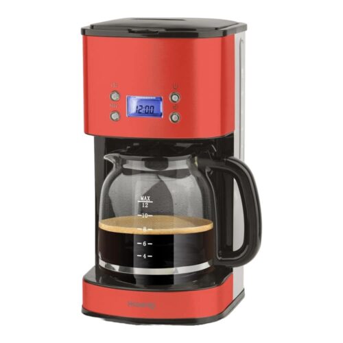Cafetiera programabila, H.Koenig, MG30, 12 cani, rosu