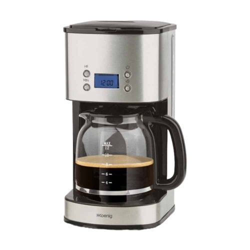 Cafetiera programabila, H.Koenig, MG30, 12 cani, silver