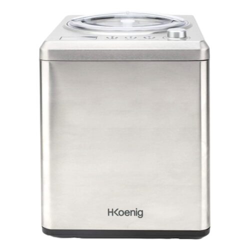 Masina de inghetata cu compresor, H.Koenig, HF340, 2 litri, inox