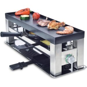 Plita grill si raclette, Solis, 790, 650 W, 6 persoane, inox