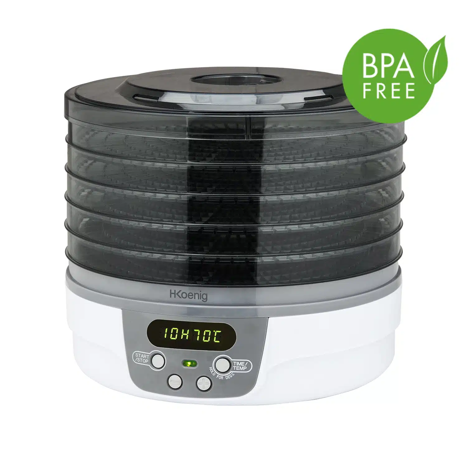 Deshidrator alimentar H. Koenig DSY700, inox, compact.