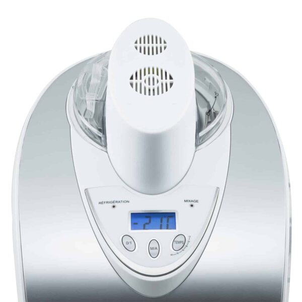 Masina de inghetata cu compresor, H.Koenig, HF180, 1 litru, inox