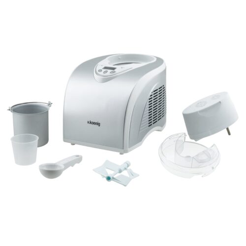 Masina de inghetata cu compresor, H.Koenig, HF180, 1 litru, inox