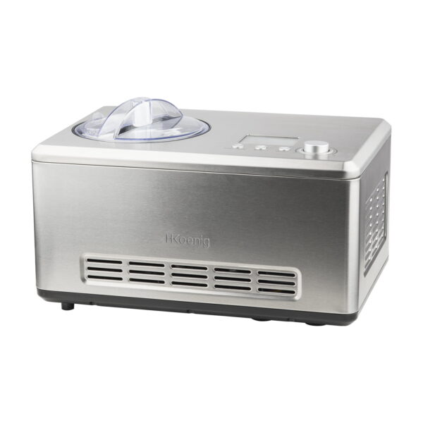 Masina de inghetata cu compresor, H.Koenig, HF320, 2 litri, inox