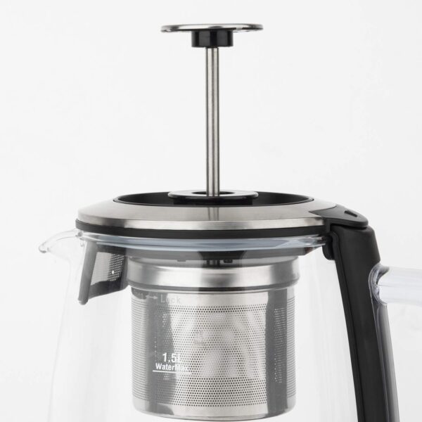 Fierbator apa cu infuzor, H.Koenig, TI600, 1.5 litri, 2200 W, inox