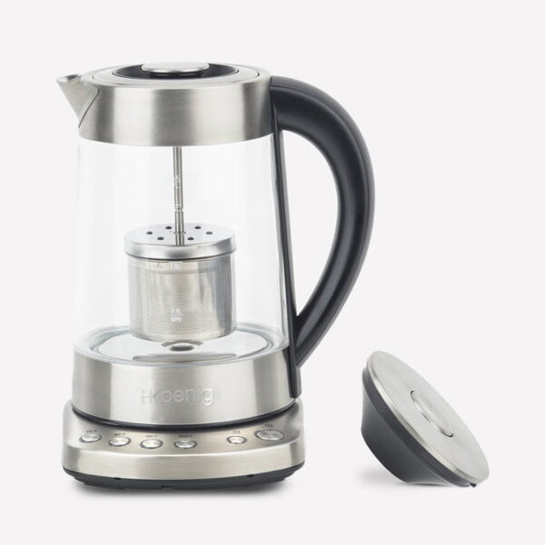 Fierbator apa cu infuzor, H.Koenig, TI700, 1.7 litri, 2400 W, inox