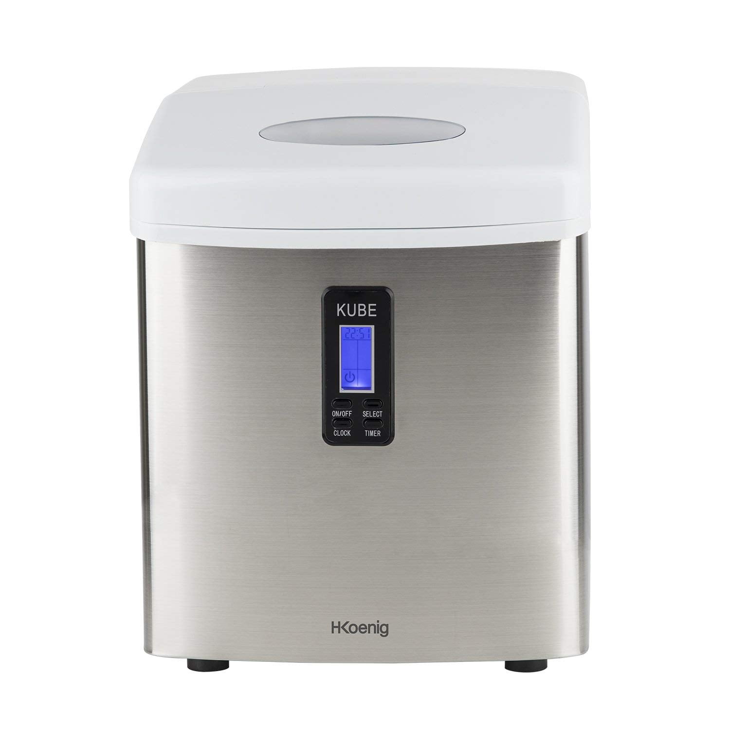 Masina de facut gheata cuburi, H.Koenig, KB15, 15 kg/24h, inox