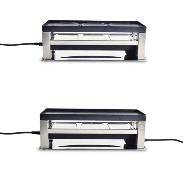 Plita grill si raclette, Solis, 790, 650 W, 6 persoane, inox