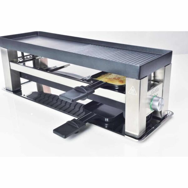 Plita grill si raclette, Solis, 790, 650 W, 6 persoane, inox