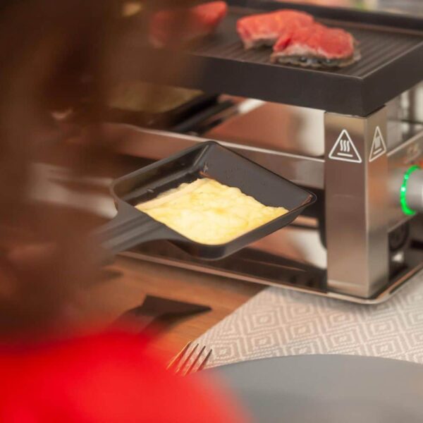 Plita grill si raclette, Solis, 790, 650 W, 6 persoane, inox