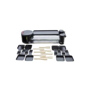 Plita grill si raclette, H.Koenig, RP360, 1200 W, 8 persoane, negru
