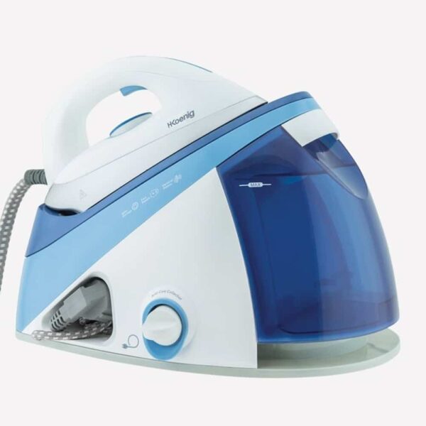 Statie de calcat, H.Koenig, V24, 2400 W, 1.1 litri, albastru