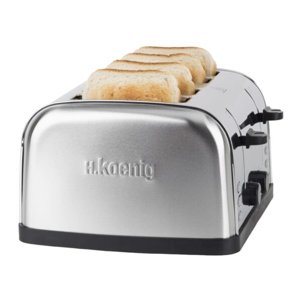 Prajitor de paine, H.Koenig, TOS14, 4 felii, 1500 W, inox