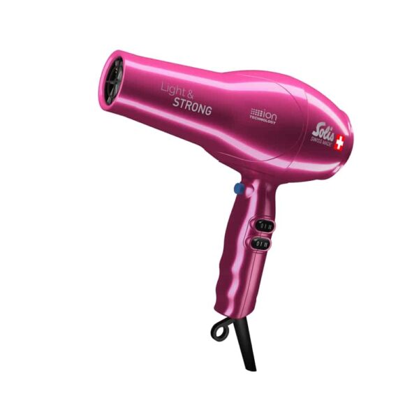 Uscator de par, Solis, Light&Strong, 1800 W, roz