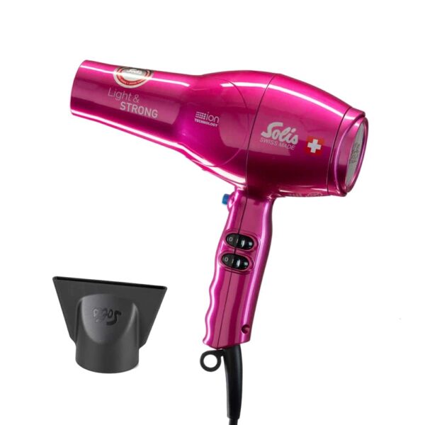 Uscator de par, Solis, Light&Strong, 1800 W, roz