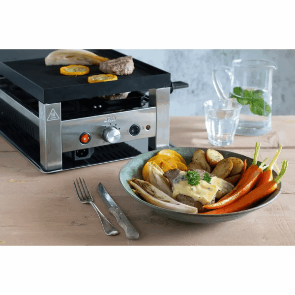 Plita grill si raclette 5in1, Solis, 791, 1400 W, 8 persoane, negru