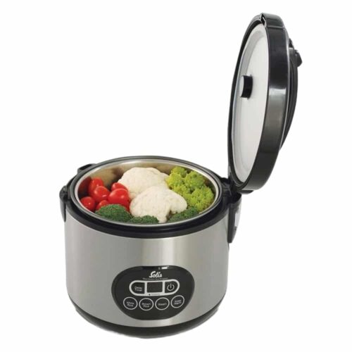 Aparat de gatit orez si cu aburi, Solis, Rice Cooker DUO, 1.2 litri, 500 W, inox