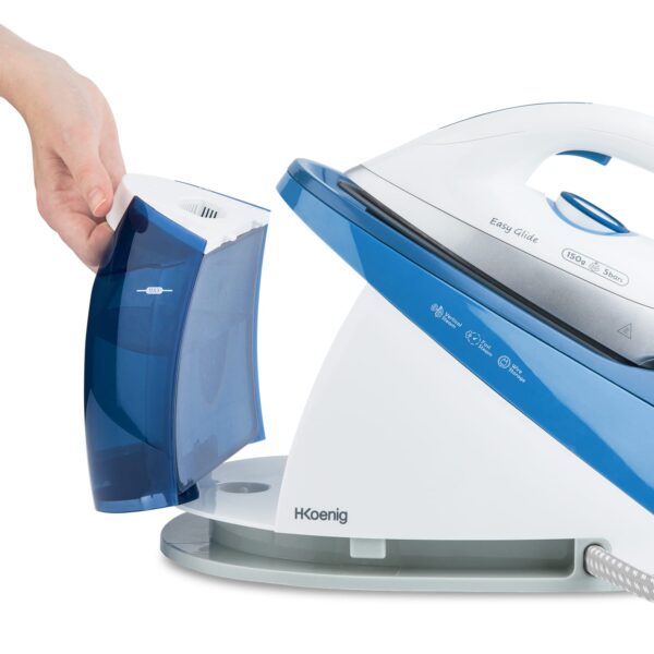 Statie de calcat, H.Koenig, V24, 2400 W, 1.1 litri, albastru