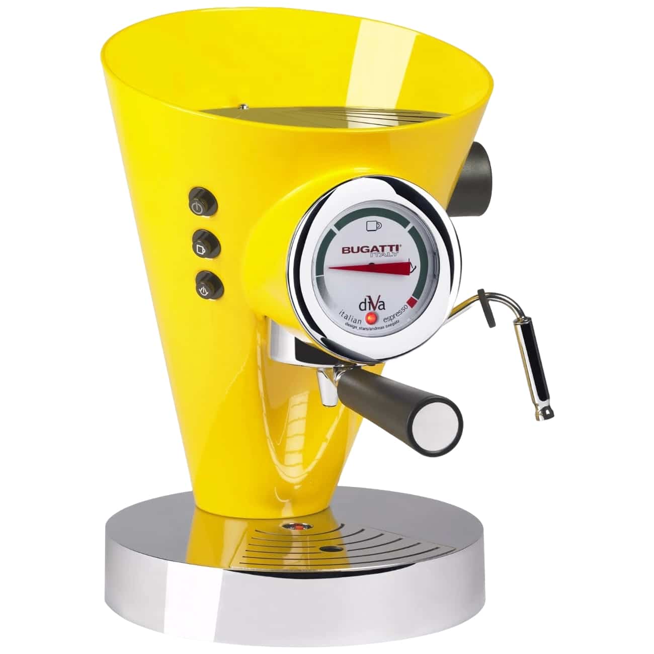 Espressor manual, Casa Bugatti, Diva, galben