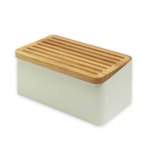 Cutie pentru paine, Legnoart - Crispy, alb/maro