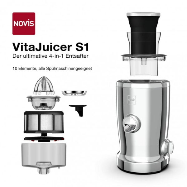 Storcator de citrice Vitajuicer S1, Novis - 6511.20.20, crom