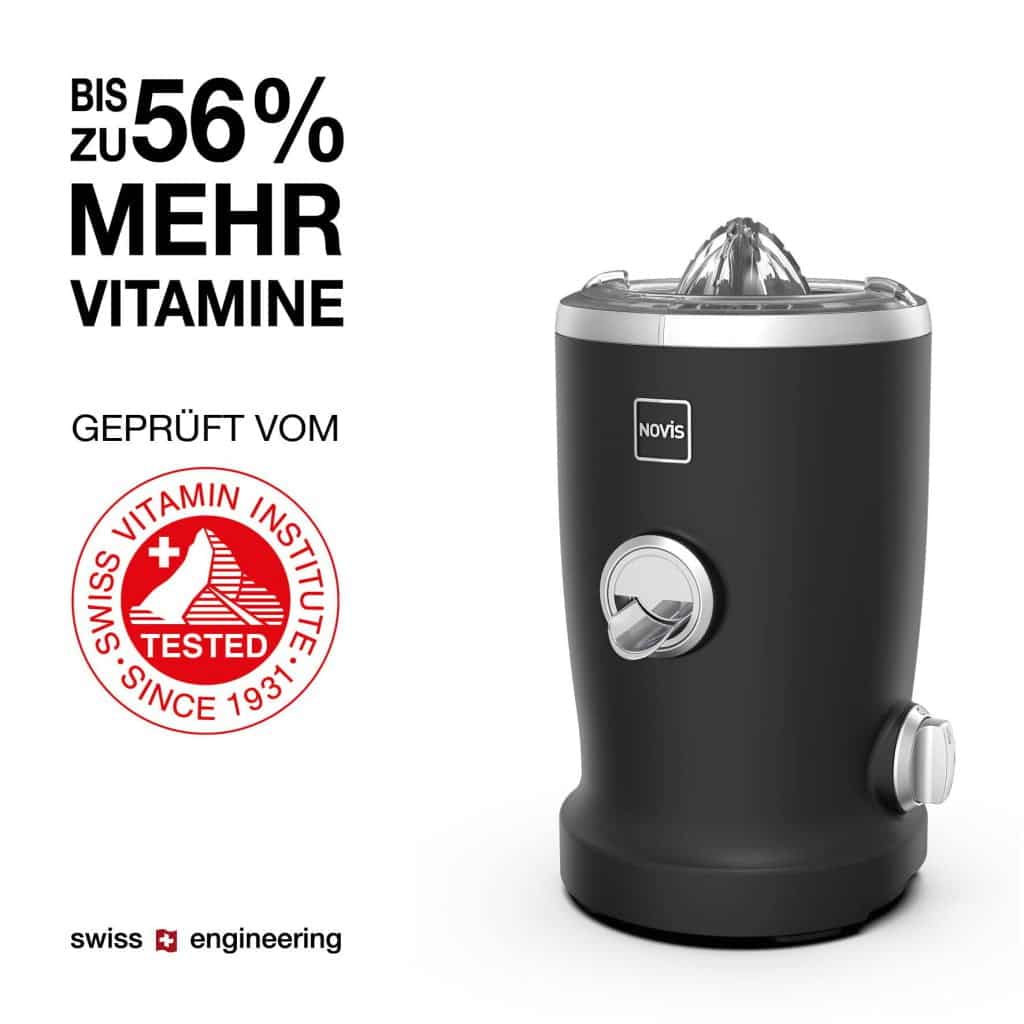 Storcator de citrice Vitajuicer S1, Novis - 6511.34.20, negru mat