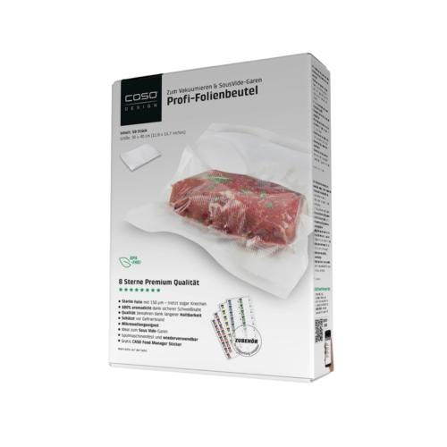 Set de 50 de pungi gofrate pentru vidat 30x40 cm, Caso Germany - 01220