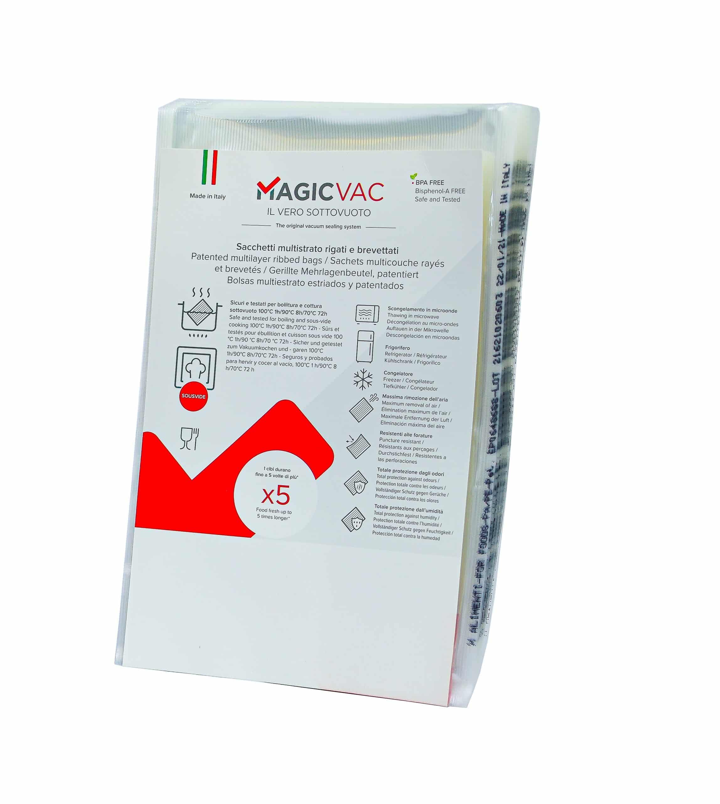 Set de 20 pungi gofrate pentru vidat 30 x 40 cm, Magic Vac - ACO1035