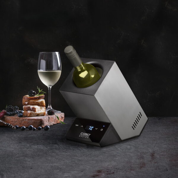 Racitor de vin, 1 sticla, Caso Germany, WineCase One, inox