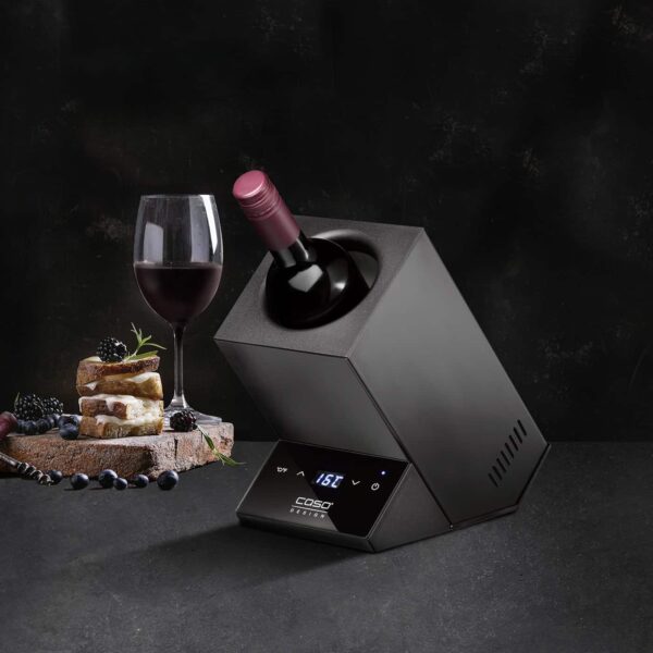 Racitor de vin, 1 sticla, Caso Germany, WineCase One, negru