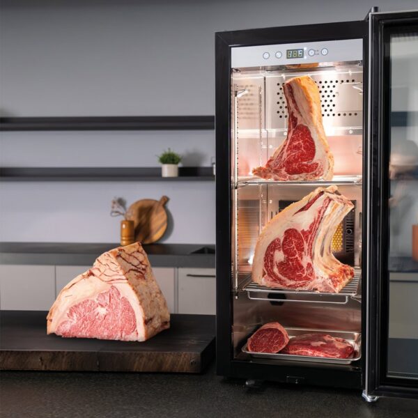 Frigider maturat carne Dry Age, Caso Germany, Master 380 Pro, 380 litri, inox