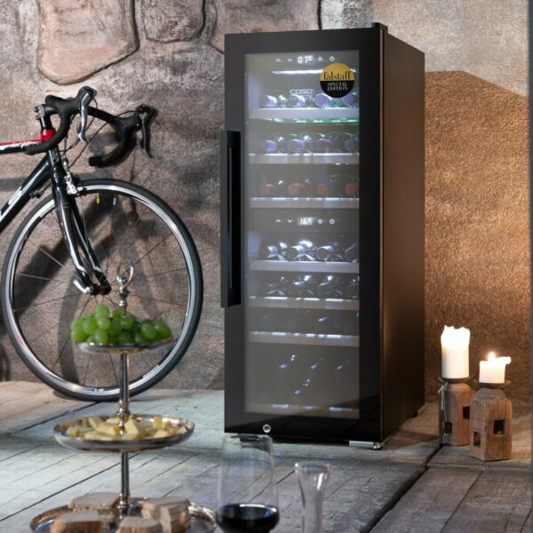 Racitor de vinuri Dual Zone, 38 sticle, Caso Germany, WineExclusive 38 Smart, negru