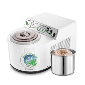 Masina de inghetata cu compresor, Nemox, Gelatissimo Exclusive i-Green, 1.7 litri, alb