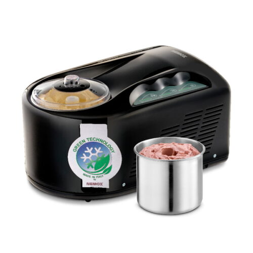 Masina de inghetata cu compresor, Nemox, Gelato Pro 1700 Up i-Green, 1.7 litri, negru