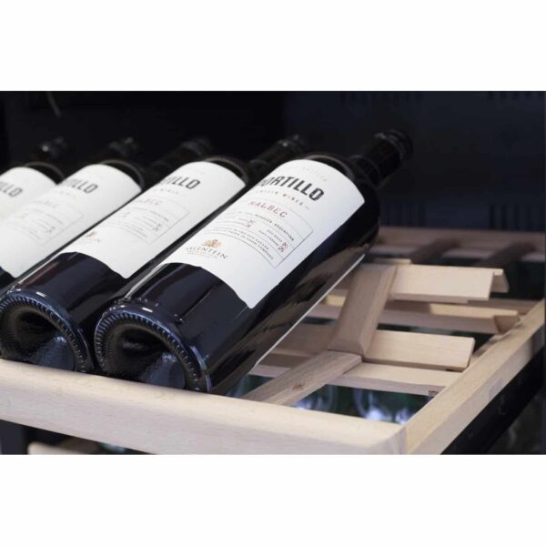 Racitor de vinuri Dual Zone, 180 sticle, Caso Germany, WineComfort 180, inox